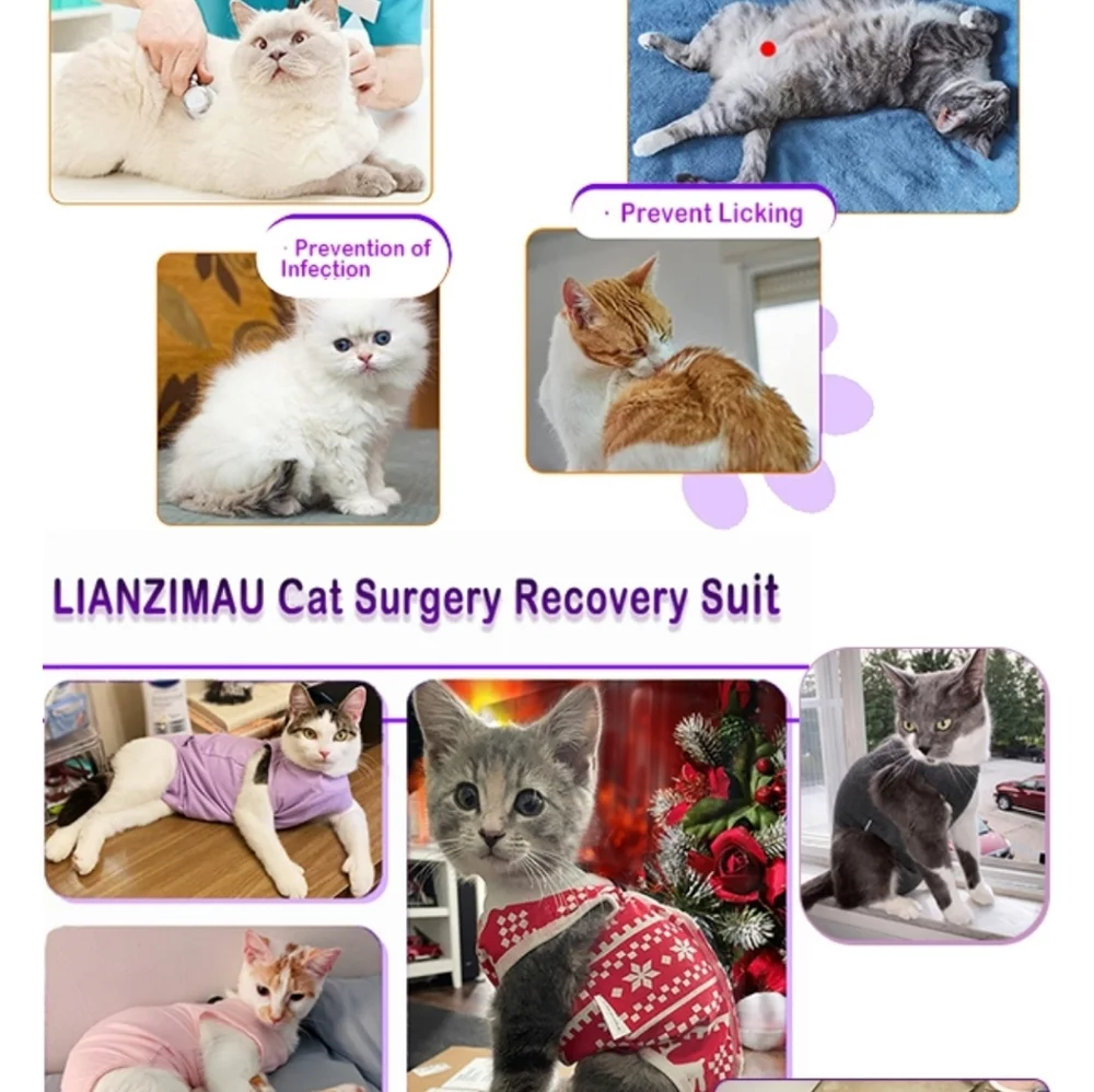 *NEW IN PACKAGE* Cat Surgery Recovery Suit